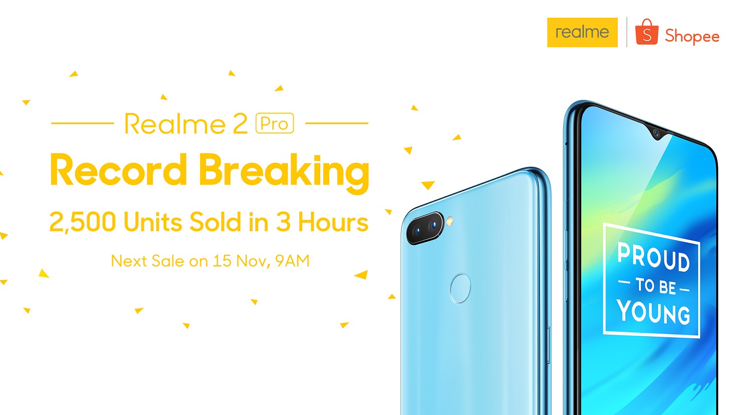 Realme 2 Pro was the "Best-selling Item" on Shopee 11.11 Sale